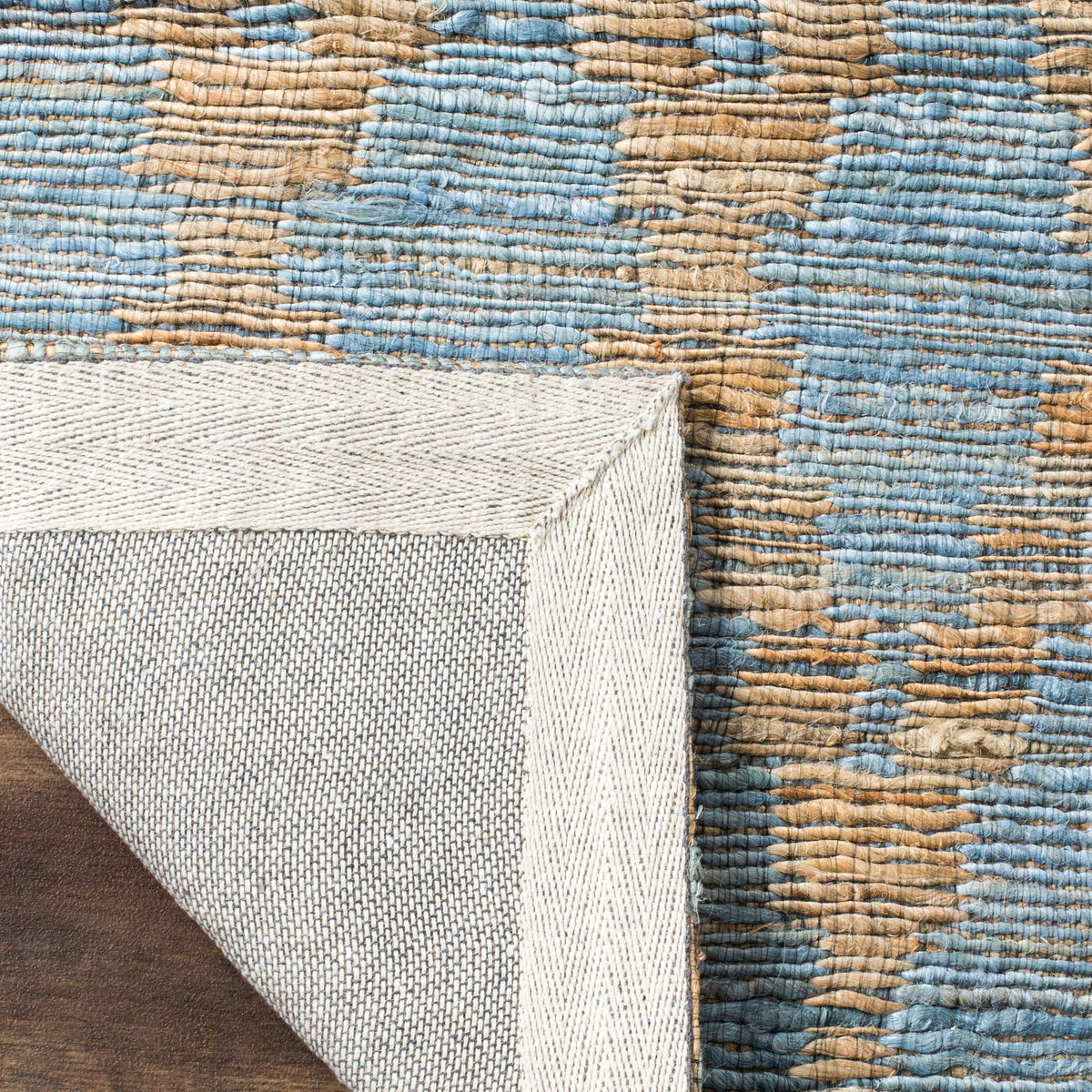 Light Blue/Gold Geometric Area Rug Z69744