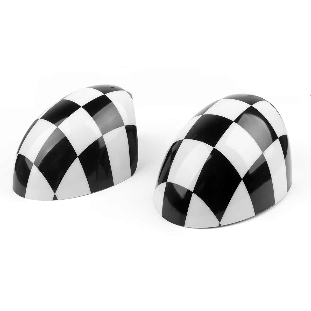 2 x Checkered Mirror Covers for MINI Cooper Z7725