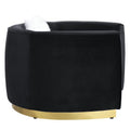 Black Velvet Curved Love Seat Sofa Q655