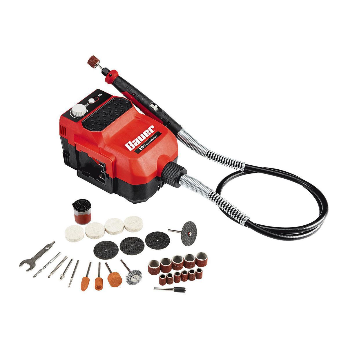 20V Cordless Variable-Speed Rotary Tool Kit with Flexible Shaft P135