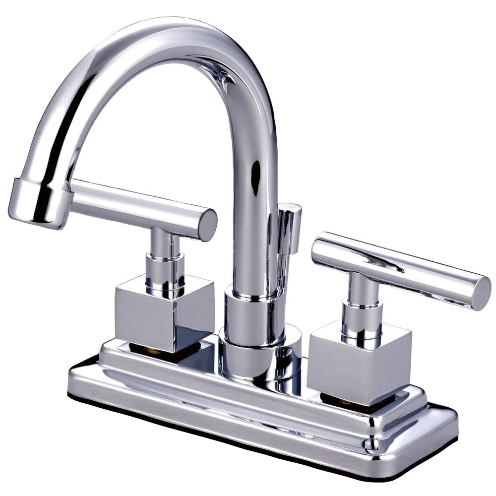 Polished Chrome Centerset Lavatory Faucet with Pop-Up B184
