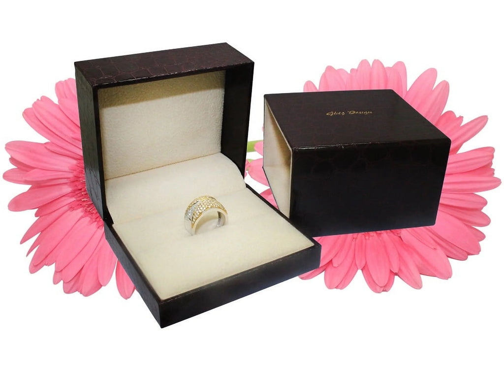 Natural Black Marquise Diamond Engagement Ring 14K Gold S218212