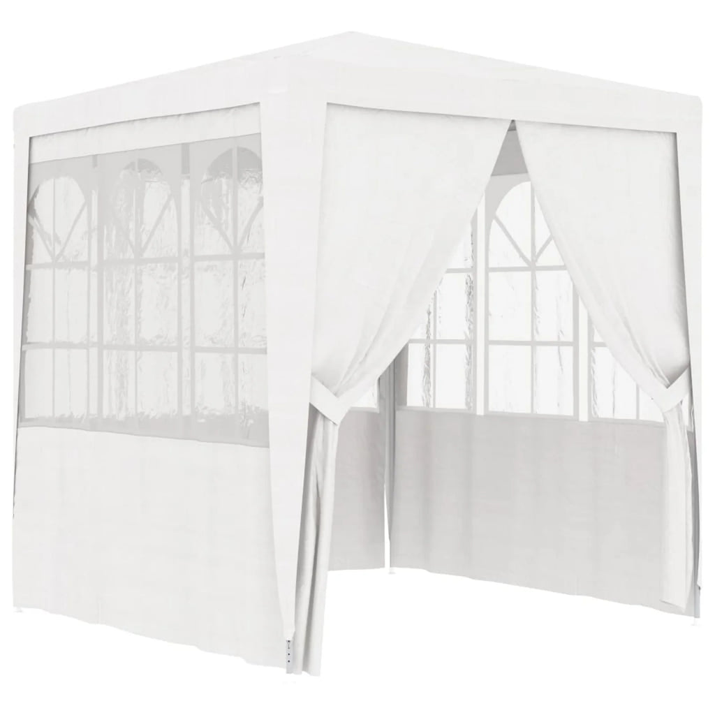 White Party Tent with Side Walls 6.6'x6.6' A80445