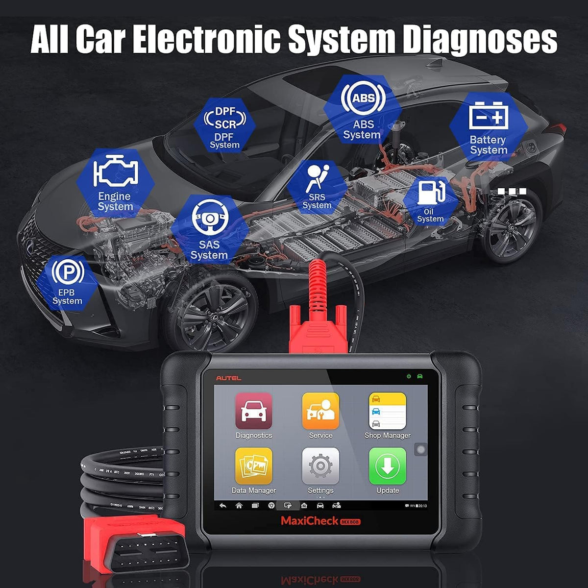 Autel MaxiCheck MX808 Car Diagnostic Scan Tool W9975