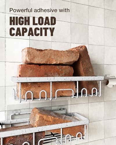 Black 6-Pack Adhesive Shower Caddy C611153