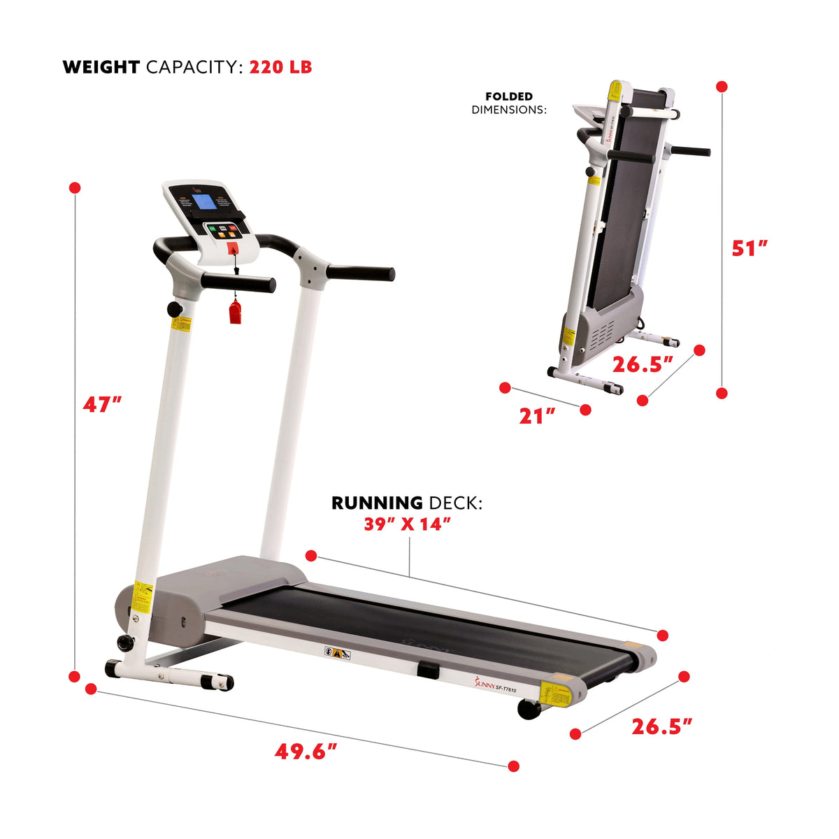 Foldable Motorized Treadmill N83787