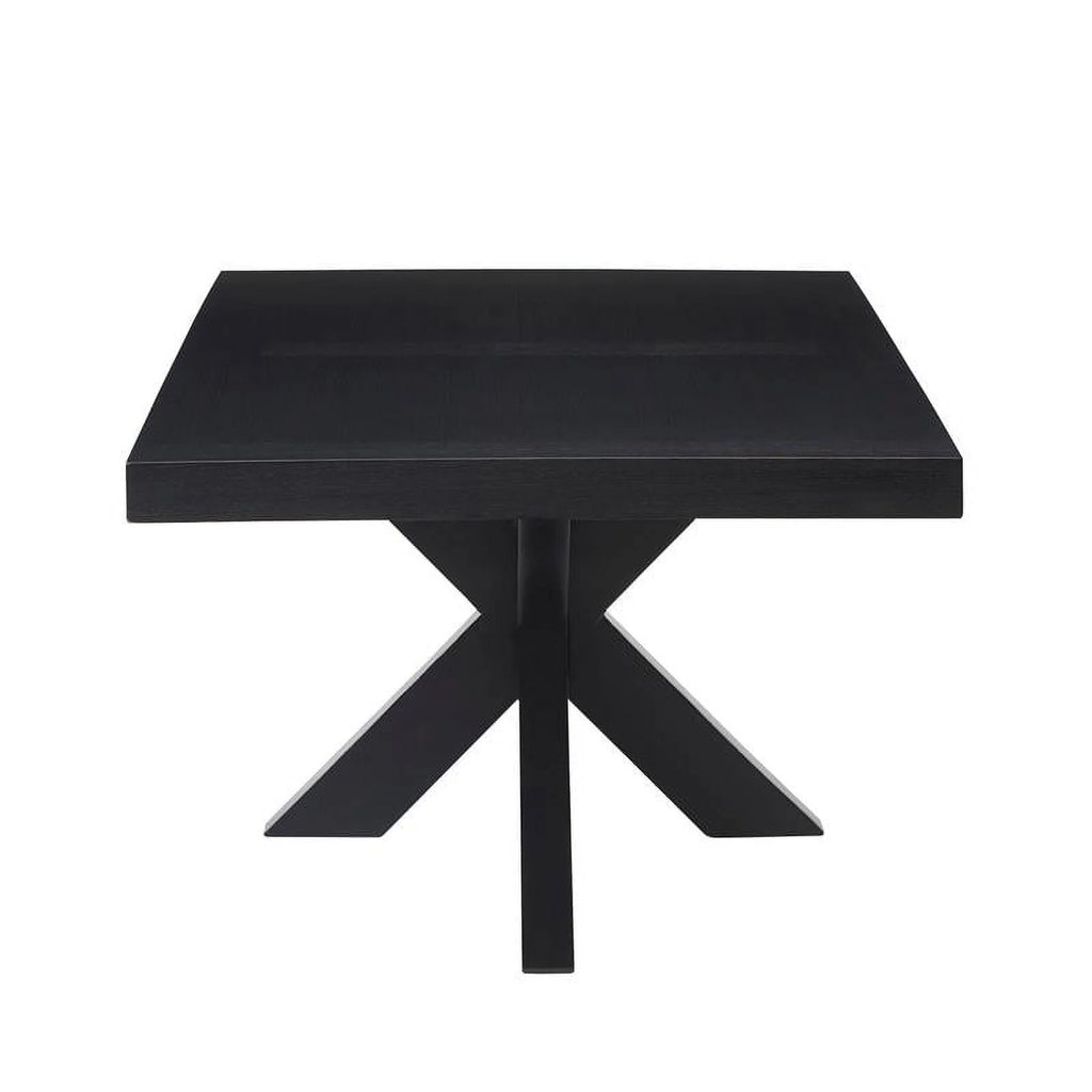 Ebony Finish Wood Pedestal Cocktail Table C979826