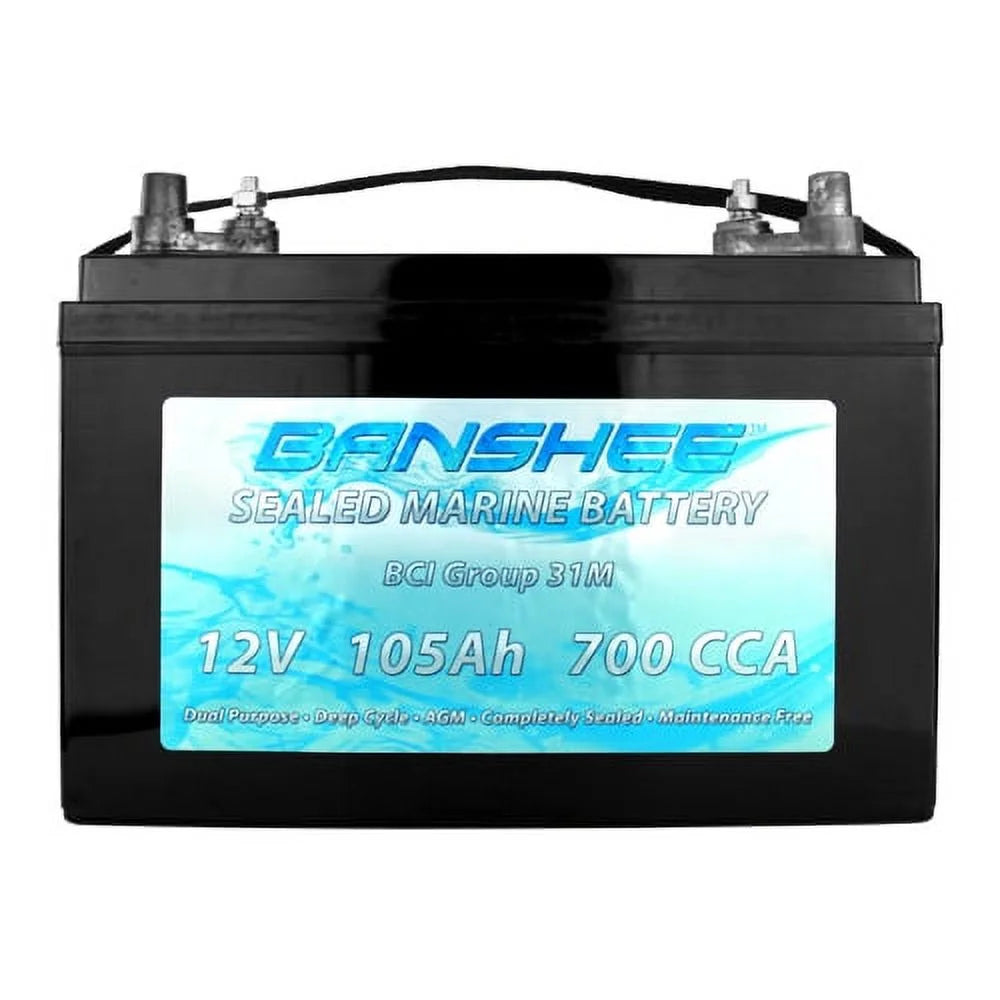 Group 31 Sealed AGM Deep Cycle Marine Battery F921967