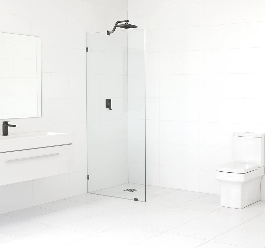 Frameless Fixed Glass Panel Oil Rubbed Bronze X22638