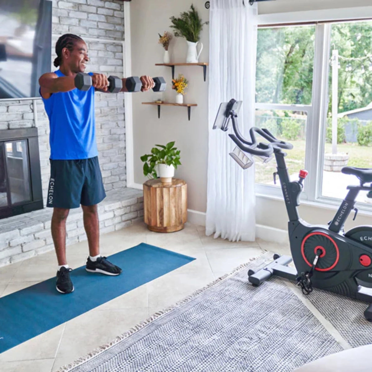 Smart Fitness Bike with Cushioned Seat and 32 Resistance Levels M2387