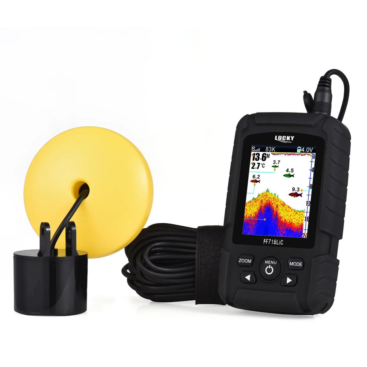 Portable Handheld Fish Depth Finder Sonar Transducer B190233