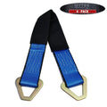 (4 Pack) 2" x 24" Heavy Duty Tie Down Axle Straps with D-Ring and Protective Sleeve, 10,000LBS Capacity N1718
