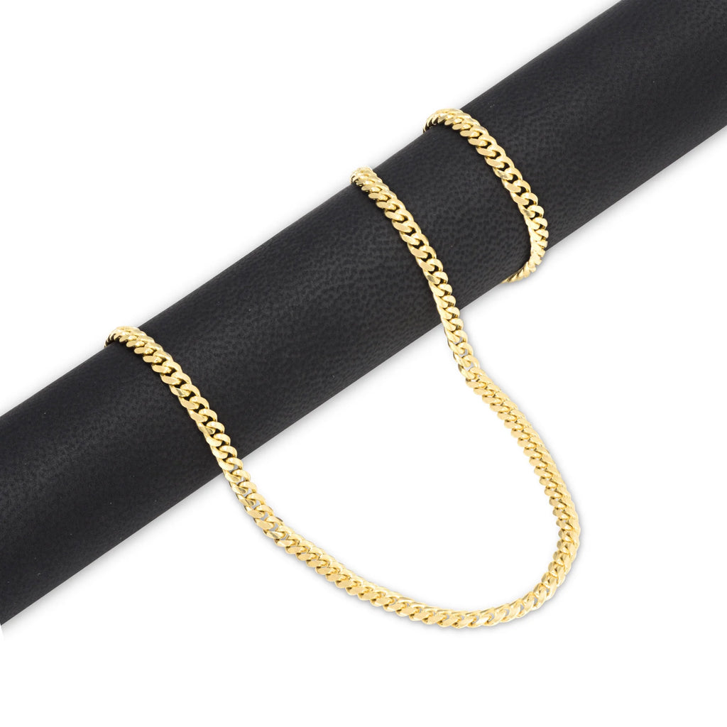 18K Yellow Gold Solid Miami Cuban Link Chain Pendant Necklace 16" - 30" D214161