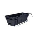 Balcony Railing Hanging Planter Grey E7940