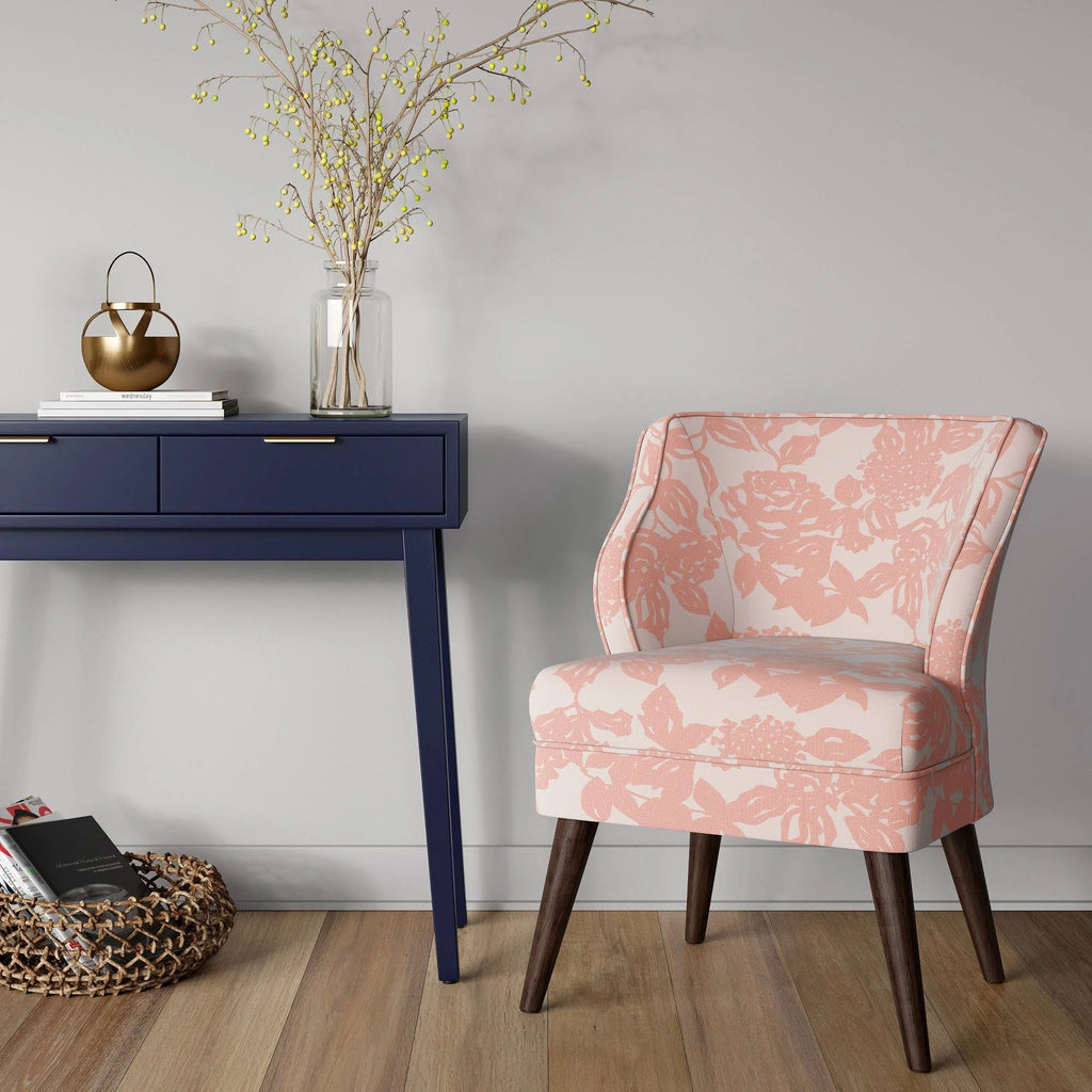 Pink Rose Mid Century Armchair N757