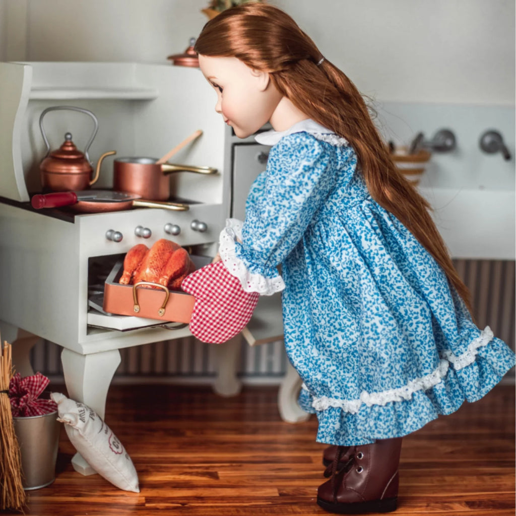 18 inch Doll Wooden Cook Stove & Oven G2794