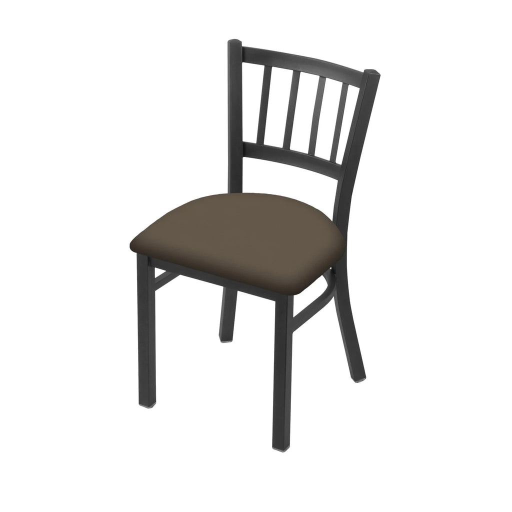 18 in. Chair with Pewter Finish & Canter Earth Seat G318
