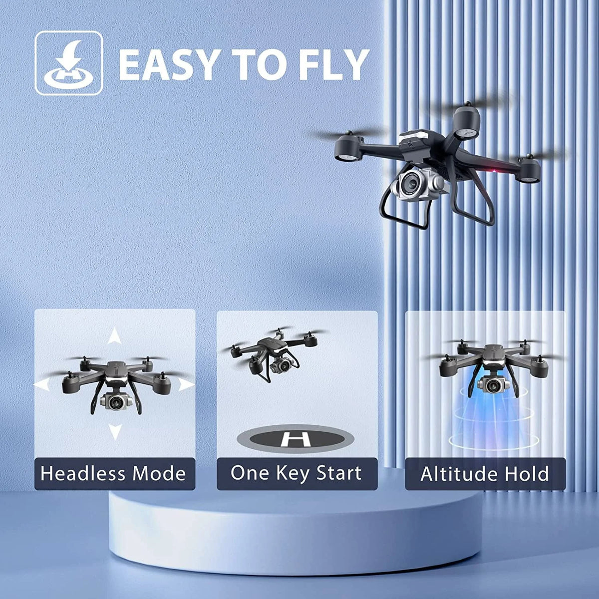1080P HD Camera Wifi Drone with 2 Batteries A381