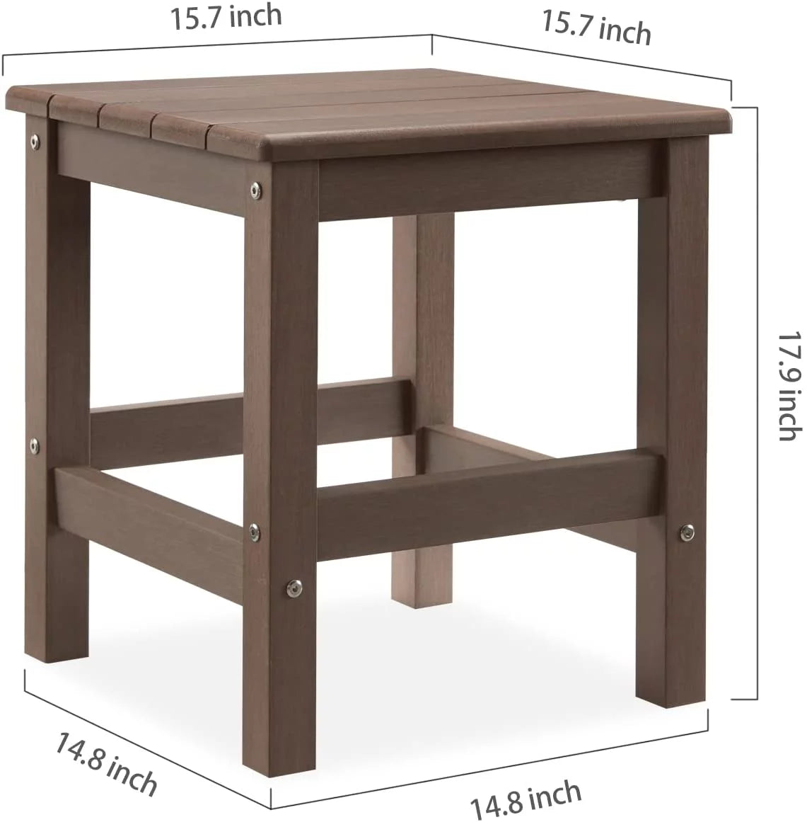 Black Polystyrene Outdoor Side Table N666060