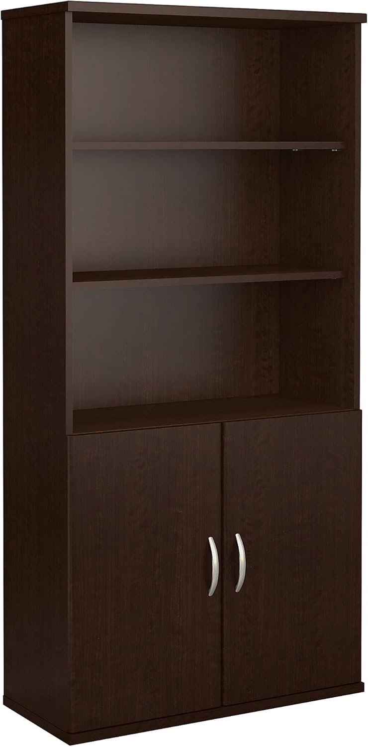 5 Shelf Bookcase with Doors F618