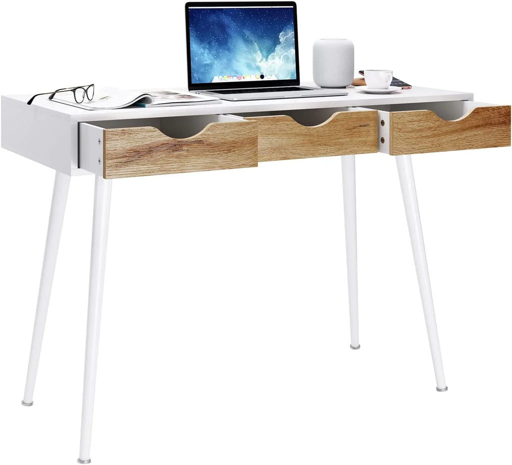 Computer Desk with 3 Drawers, 43 Inches V3569