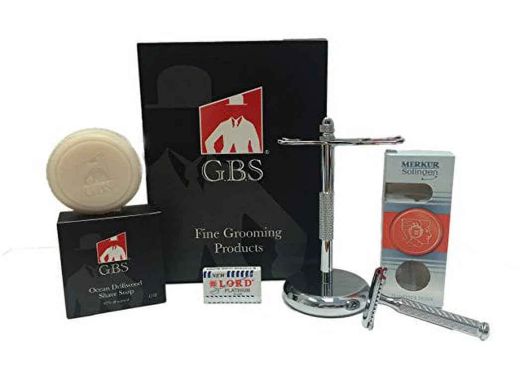 Safety Razor with Chrome Brush M8746