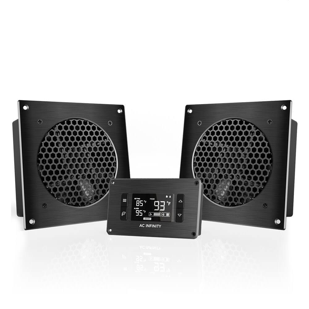 Quiet Cooling Dual-Fan System with Thermostat Control D683357