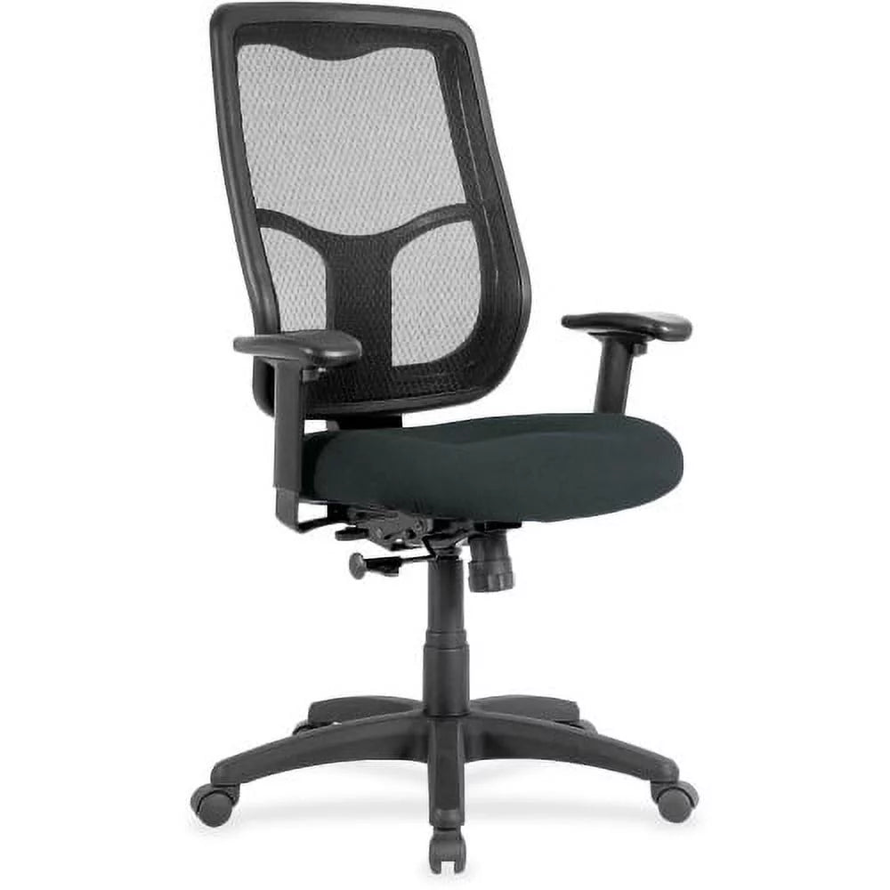 High-Back Executive Chair Black Fabric Seat M537