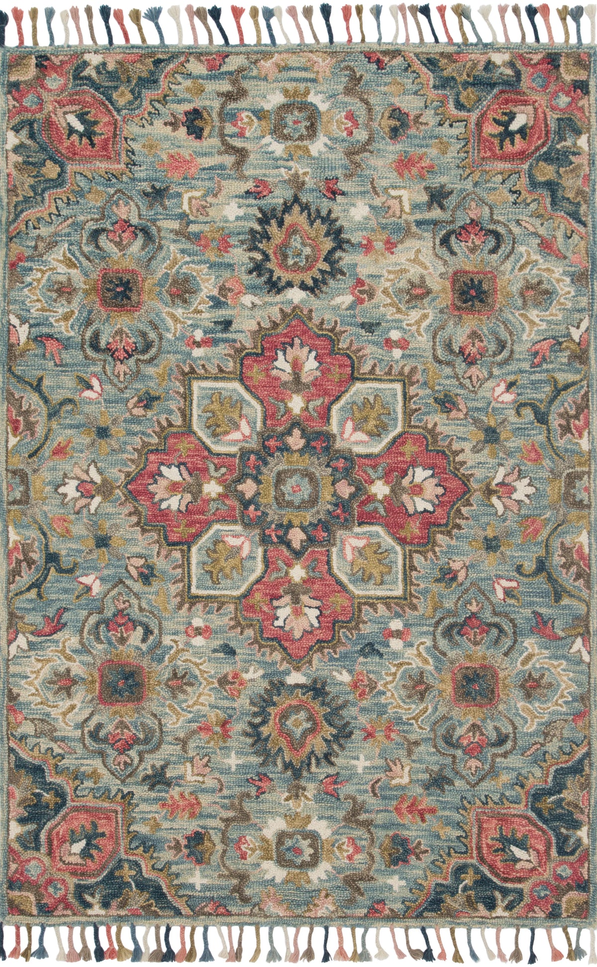 Light Blue Multi Rug Z74374