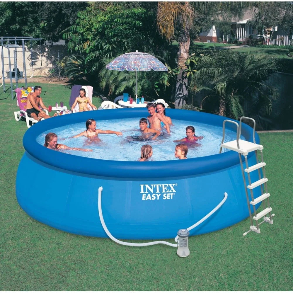 15 x 48 Inflatable Pool with Ladder and Pump A19560