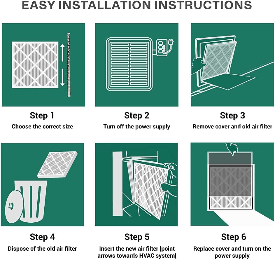 20x34x2 MERV 8 Pleated Air Filter (12-Pack) J28304