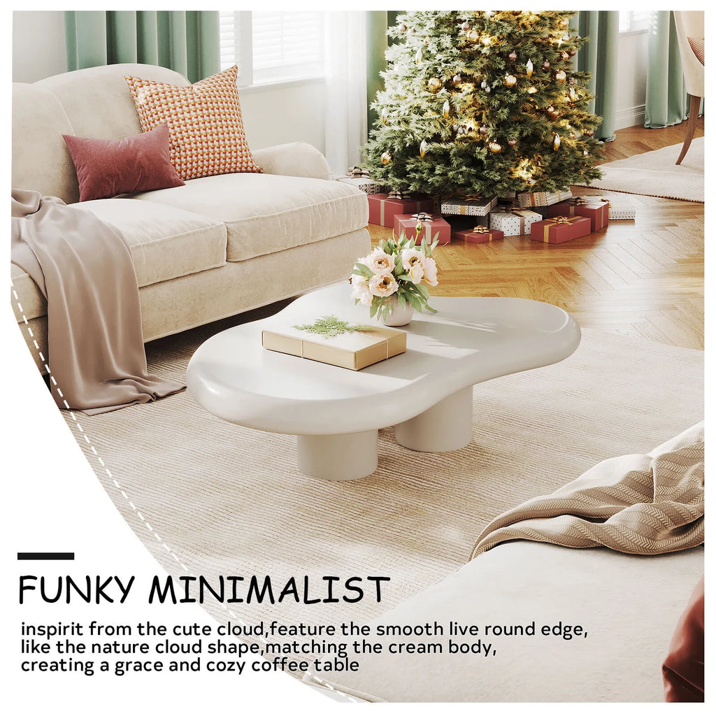 White Wood Coffee Table Q34144