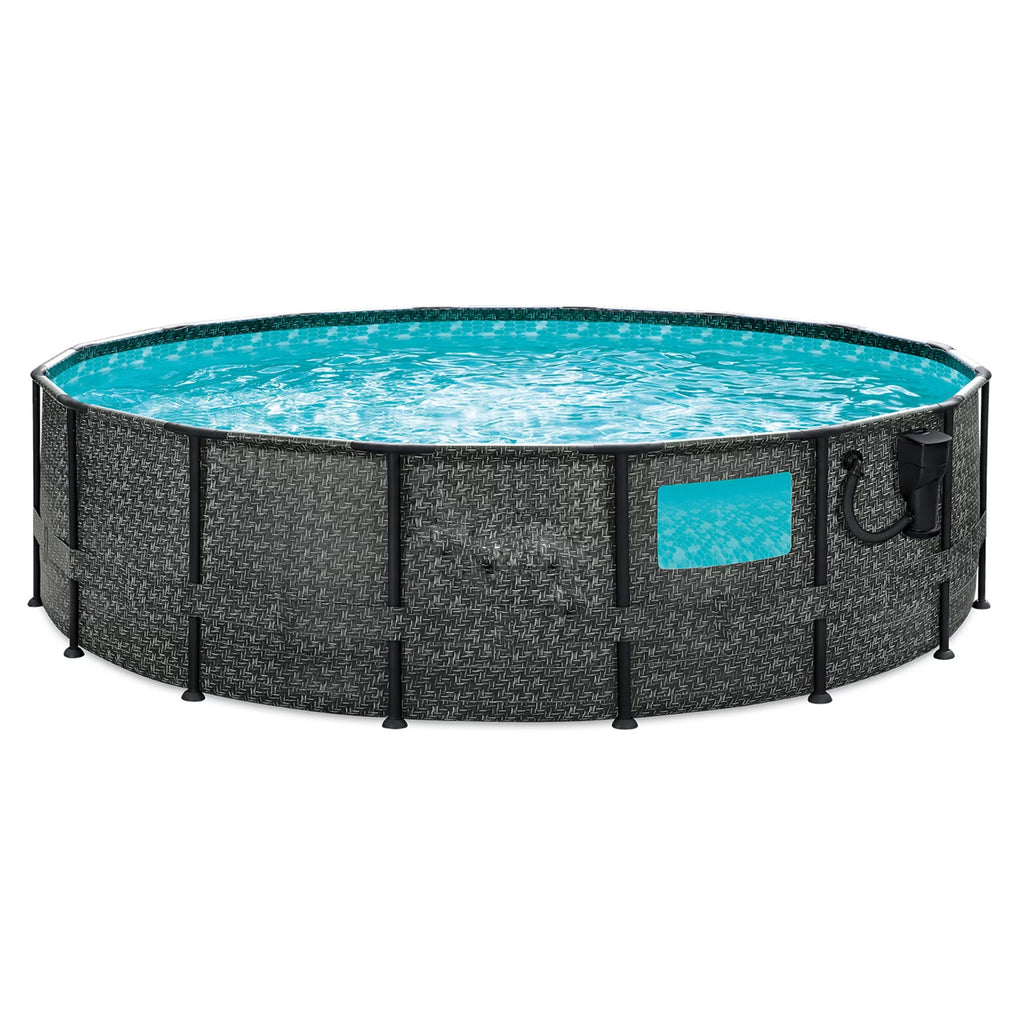 16ft x 48in Above Ground Swimming Pool Set with Pump U3801