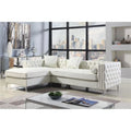 Left Hand Facing L Shape Sectional Sofa Cream F121662
