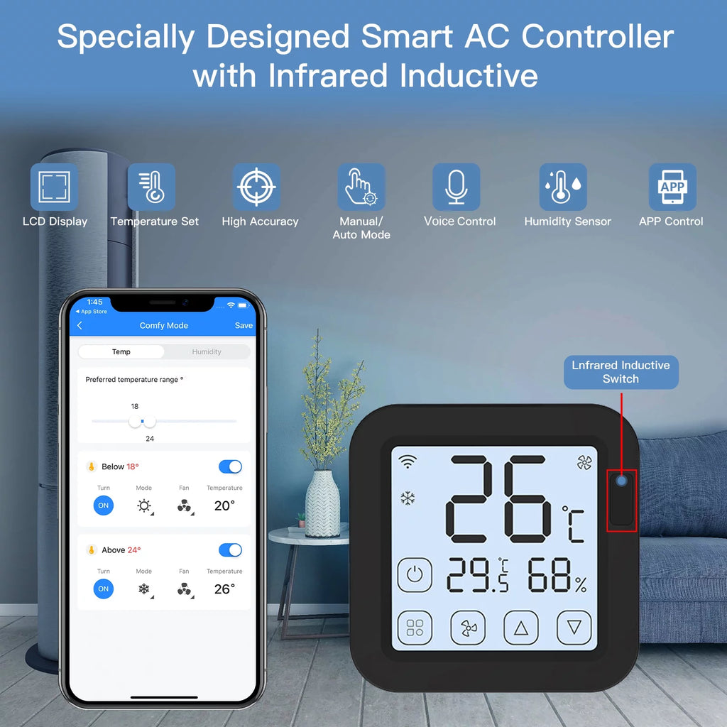Wifi IR Air Conditioner Controller with LCD Display Y770