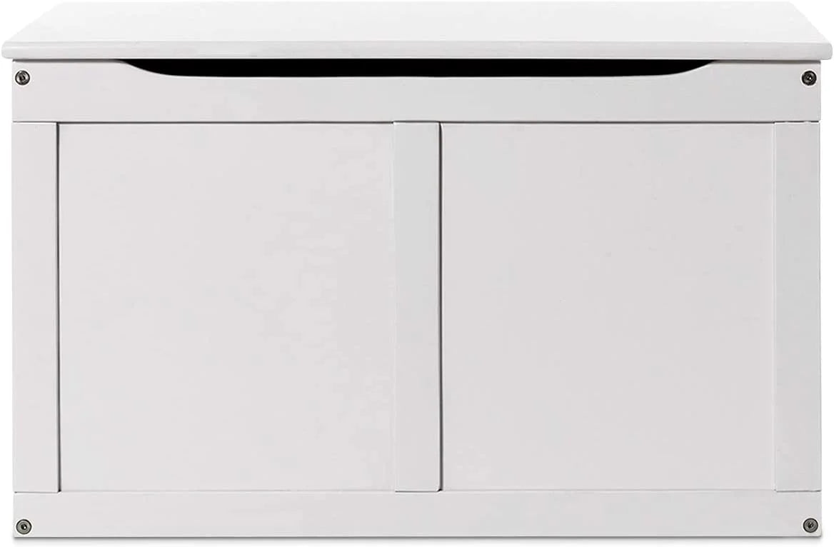 White Wooden Toy Box Storage Chest Bench U3145